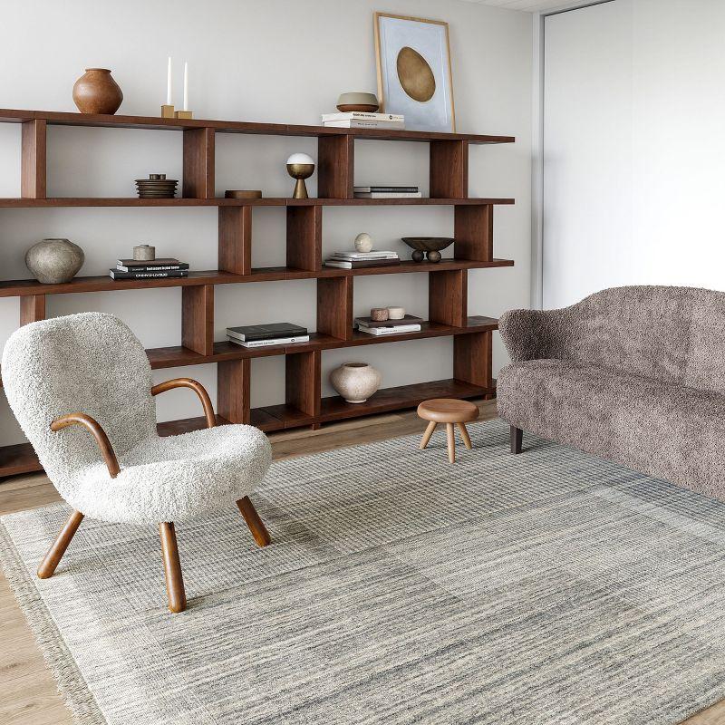 Seriah Fringed Wool-Blend Area Rug