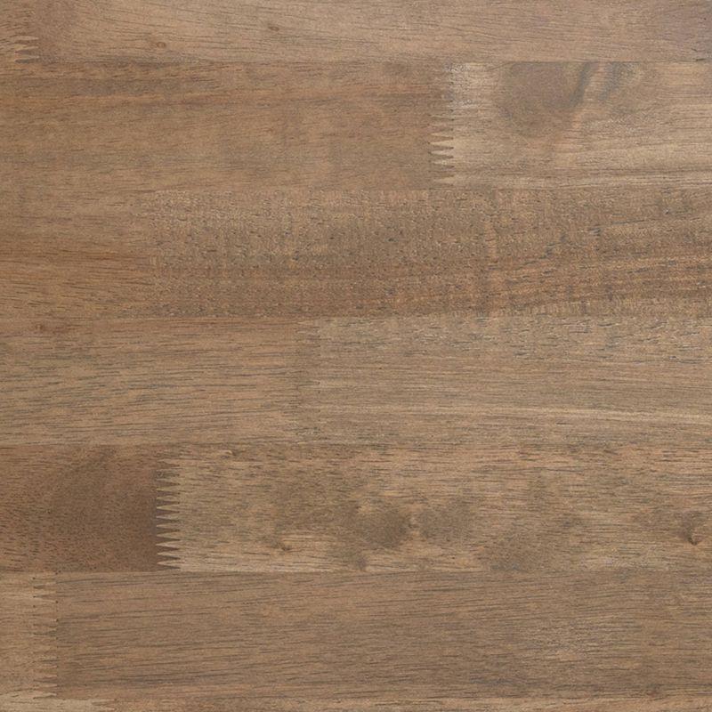 Taylor & Logan Cammie End Table Rustic Brown: Solid Wood, Trestle Base, 19.75" Height