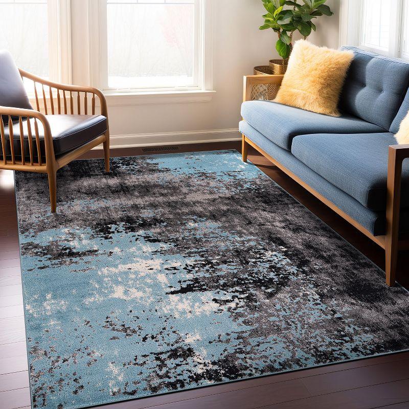 World Rug Gallery Contemporary Abstract Splash Area Rug