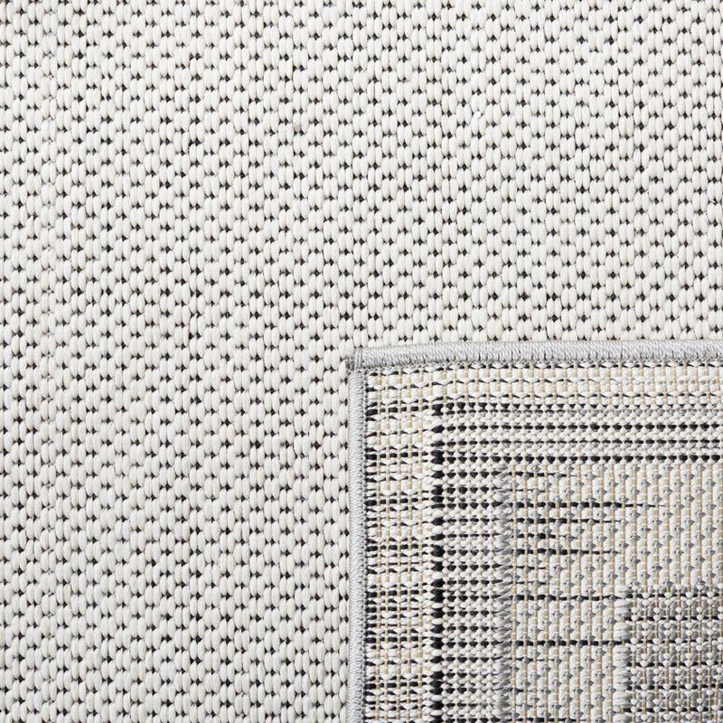 Cottage COT214 Power Loomed Indoor/Outdoor Area Rug - Ivory/Gray - 4'x6' - Safavieh.