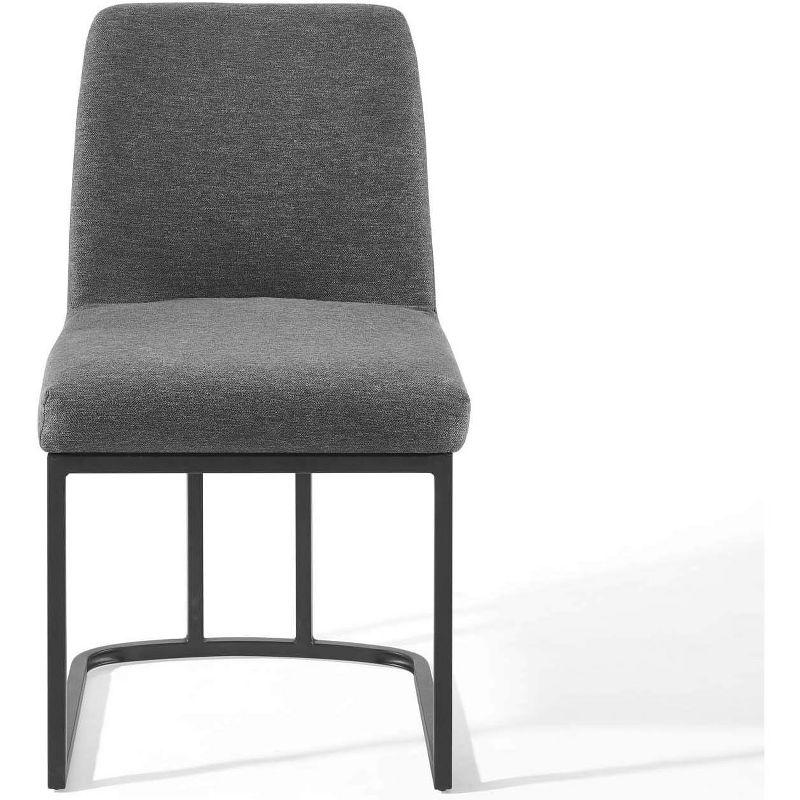 Modway Amplify Sled Base Upholstered Fabric Dining Side Chair