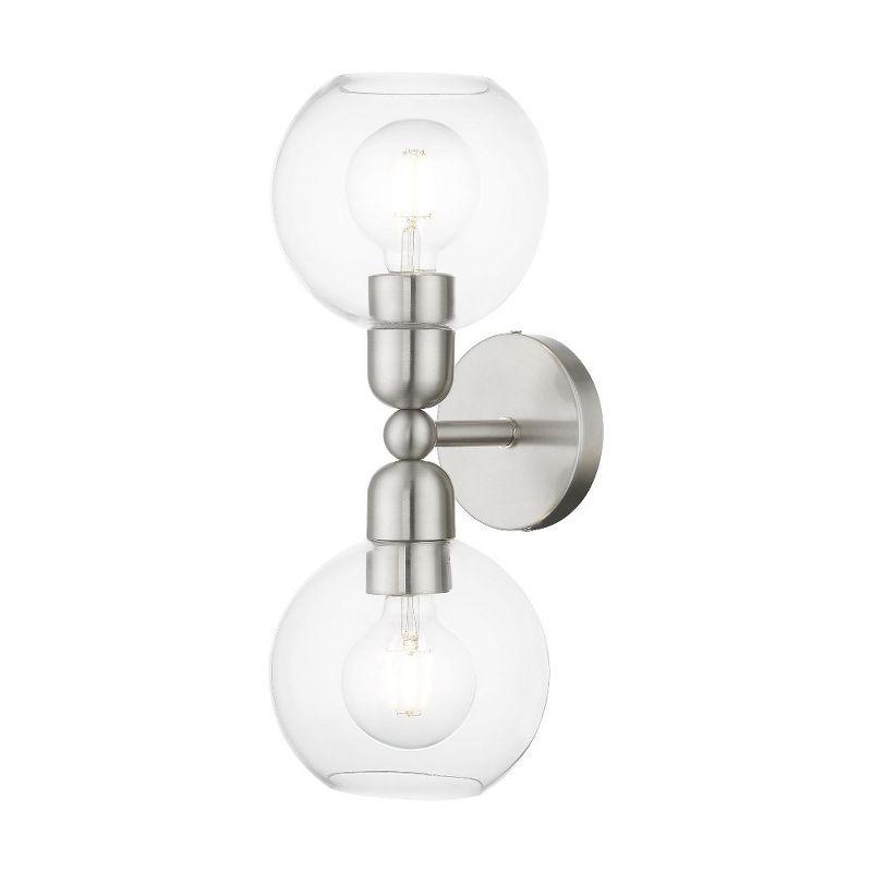 Livex Lighting Downtown 2 - Light Vanity in  Brushed Nickel