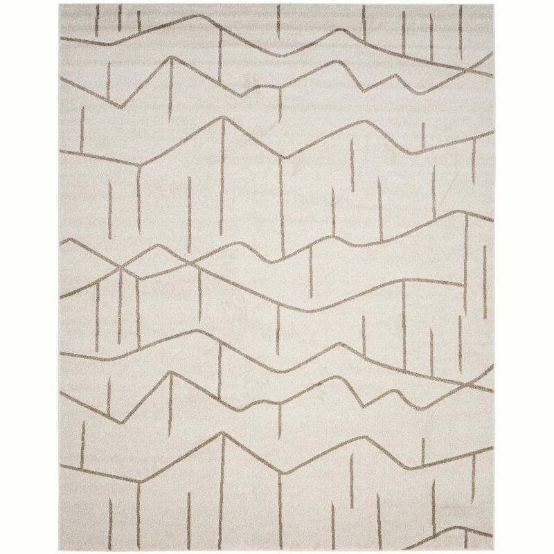 Amherst AMT429 Power Loomed Area Rug - Ivory/Grey - 8'x10' - Safavieh.