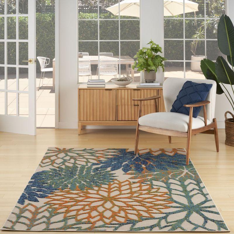 Nourison Aloha Floral Bloom Indoor Outdoor Rug