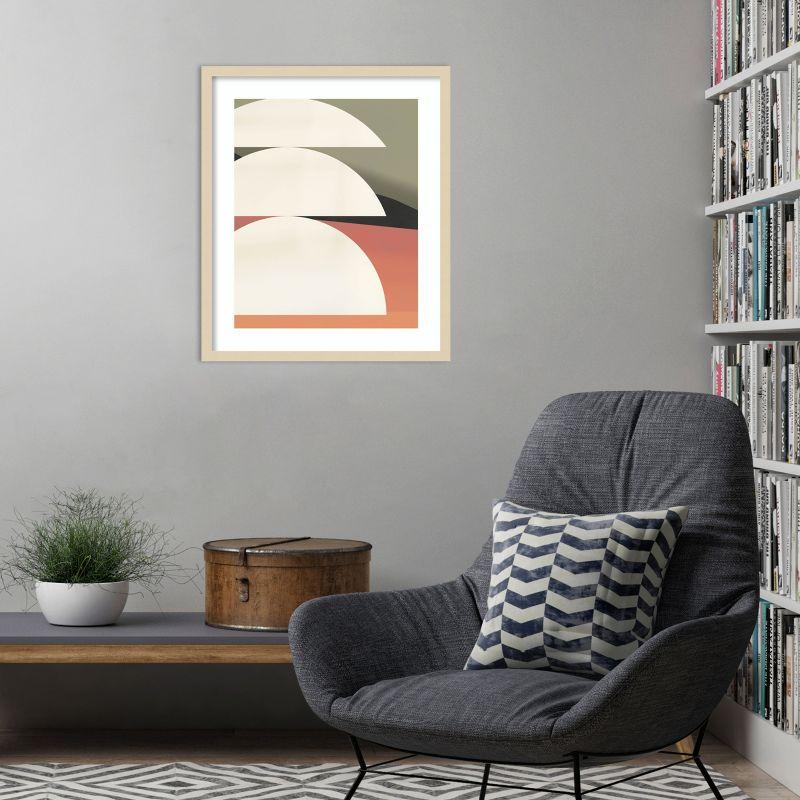 Amanti Art Wide Geometric by Little Dean Wood Framed Wall Art Print