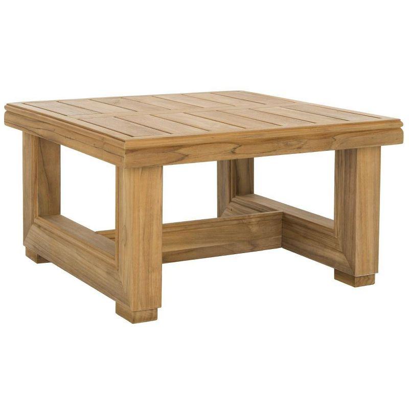 Contemporary Brazilian Teak 24" Square Outdoor End Table