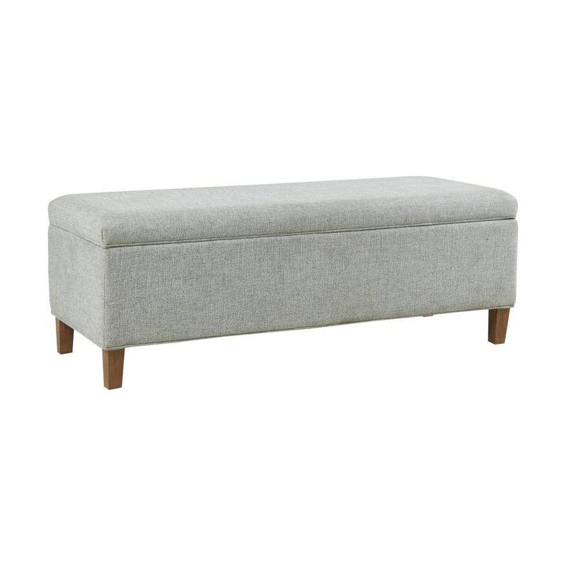 Soft Close Upholstered Flip Top Storage Bench