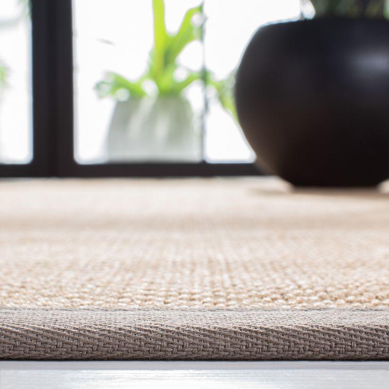 Natural Fiber NF141 Power Loomed Indoor Accent Rug - Maize/Brown - 2'x3' - Safavieh.