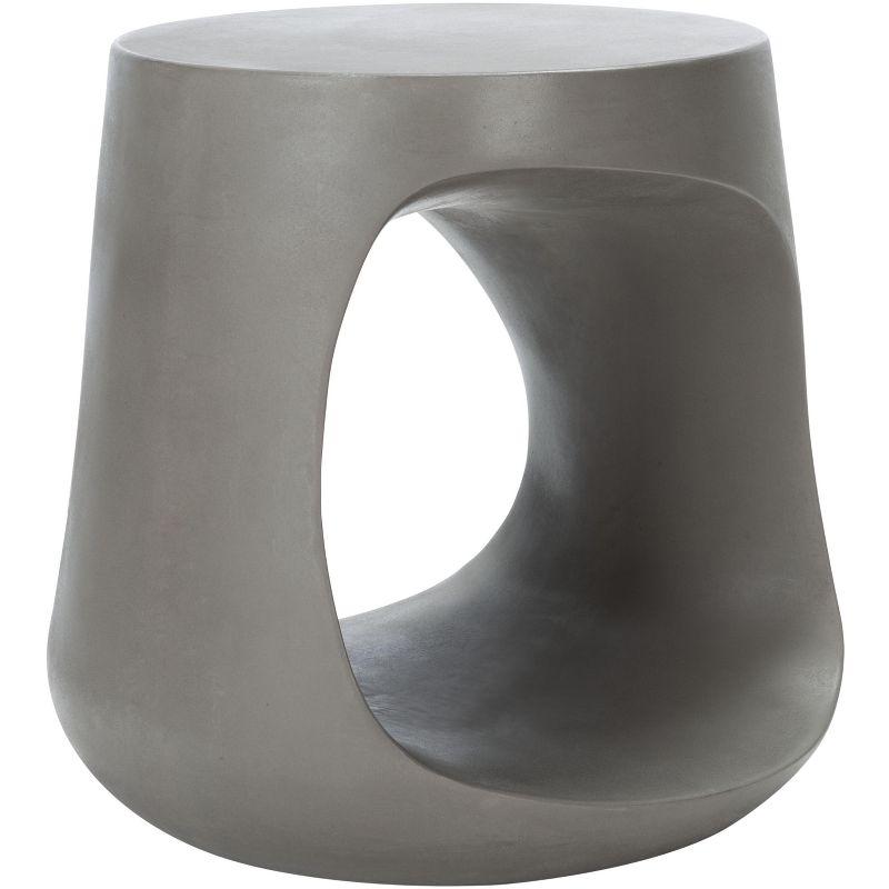 Vikki Concrete Accent Stool  - Safavieh