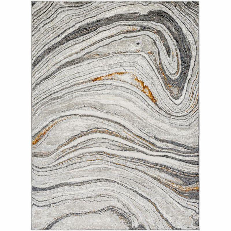 Mark & Day Glendy 5'3"x7' Rectangle Woven Indoor Area Rugs Charcoal/Beige