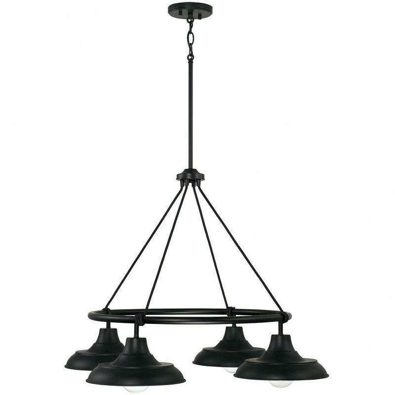 Capital Lighting Jones 4 - Light Chandelier in  Matte Black