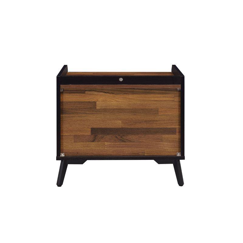 20" Jiranty Accent Table Walnut/Black Finish - Acme Furniture