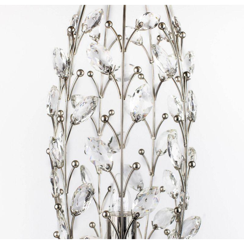 LumiSource Crystal Buds 18" Contemporary Metal Uplight Lamp: UL Listed