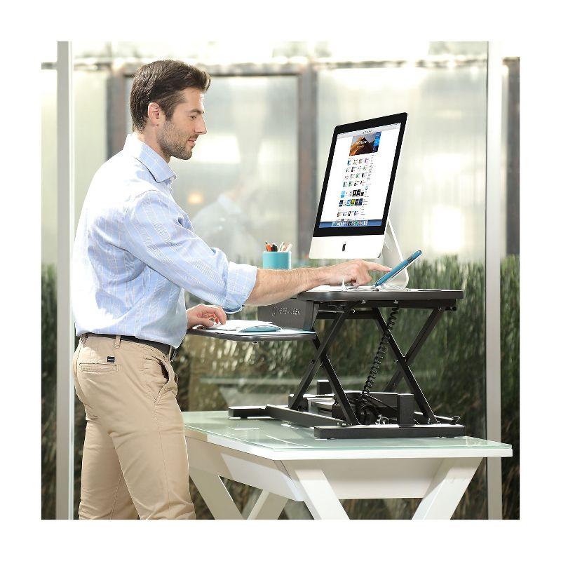 VERSADESK VersaDesk PowerPro Electric Height Adjustable Desk Converter w/ USB Charging Port