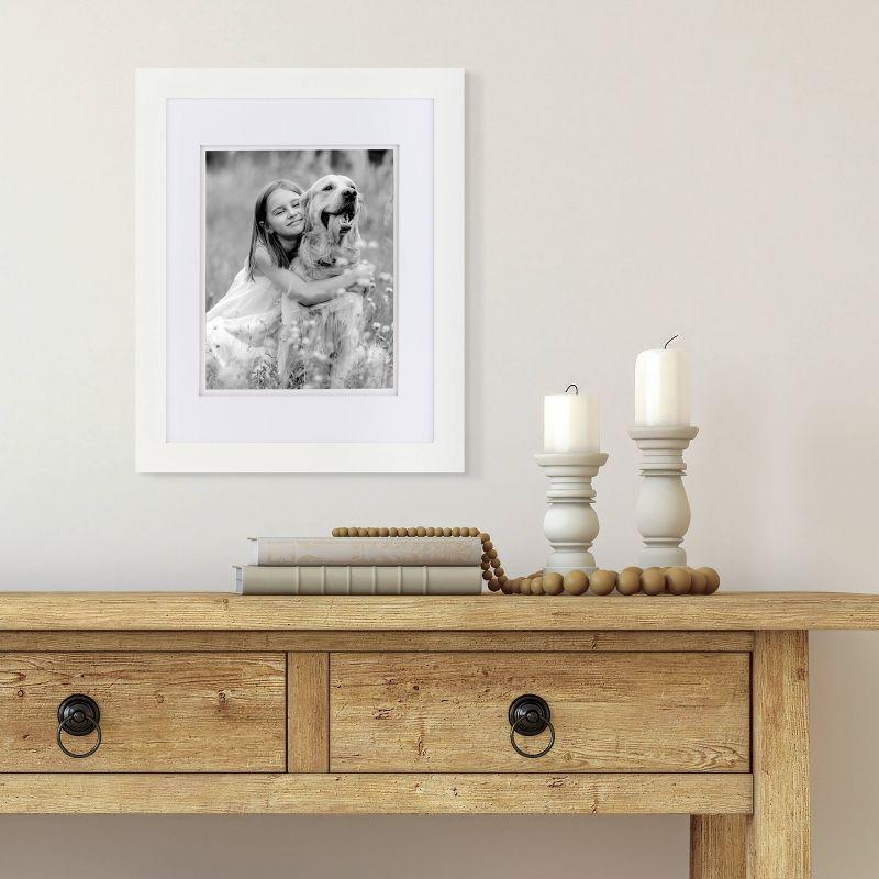 Gallery Solutions Gallery Solutions Wall Mount Double Airfloat Mat Picture Frame