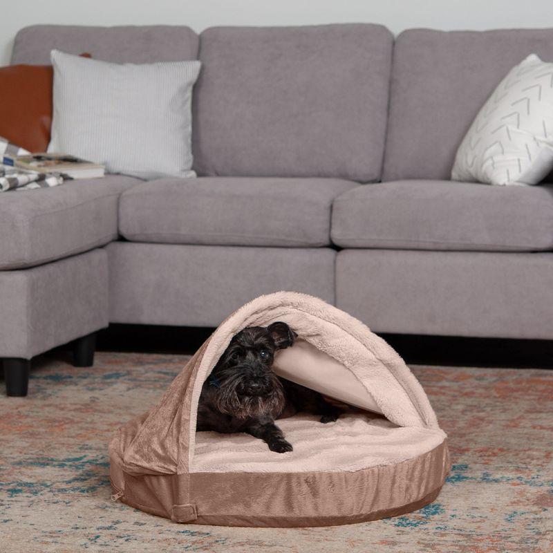 Wave Fur & Velvet Snuggery Memory Top Foam Dog Bed