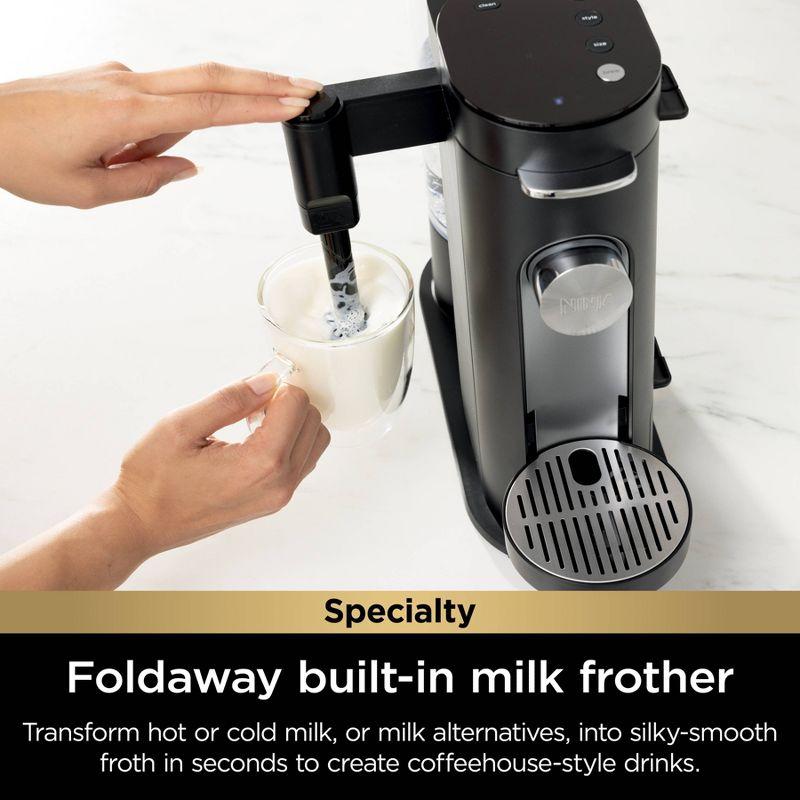 Ninja Pods & Grounds Specialty Single-Serve Coffee Maker with Integrated Milk Frother - PB051: Iced Coffee System, K-Cup Compatible