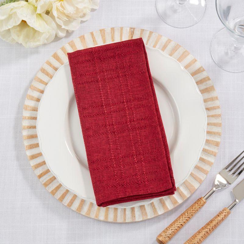 Refined Stitched Plaid Napkin (Set of 12)