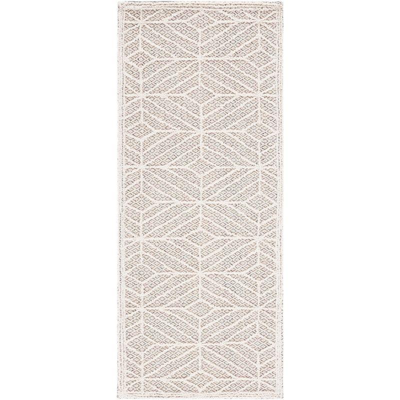 Trace TRC212 Hand Tufted Accent Rug - Ivory/Black - 2'3"x4' - Safavieh.