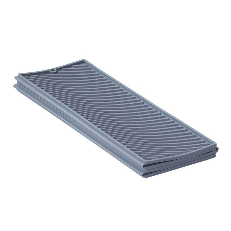 Better Houseware Expandable Silicone Drying Mat in Gray