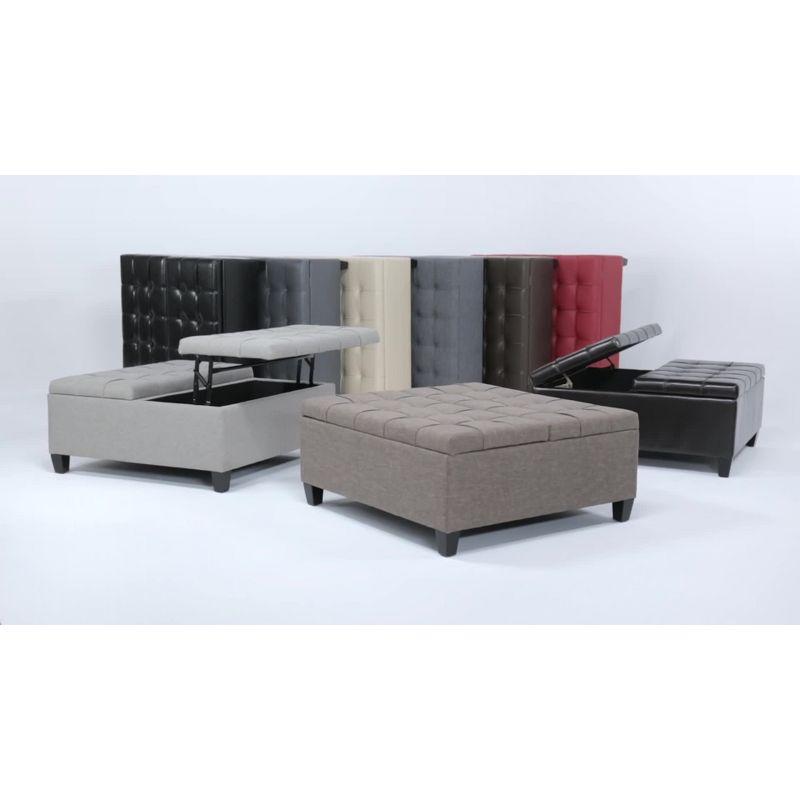 36" Elliot Coffee Table Storage Ottoman - WyndenHall