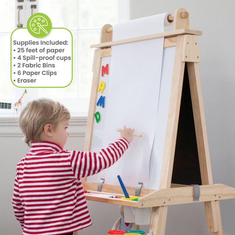 Little Partners Deluxe Learn "N Play Natural Art Center Easel