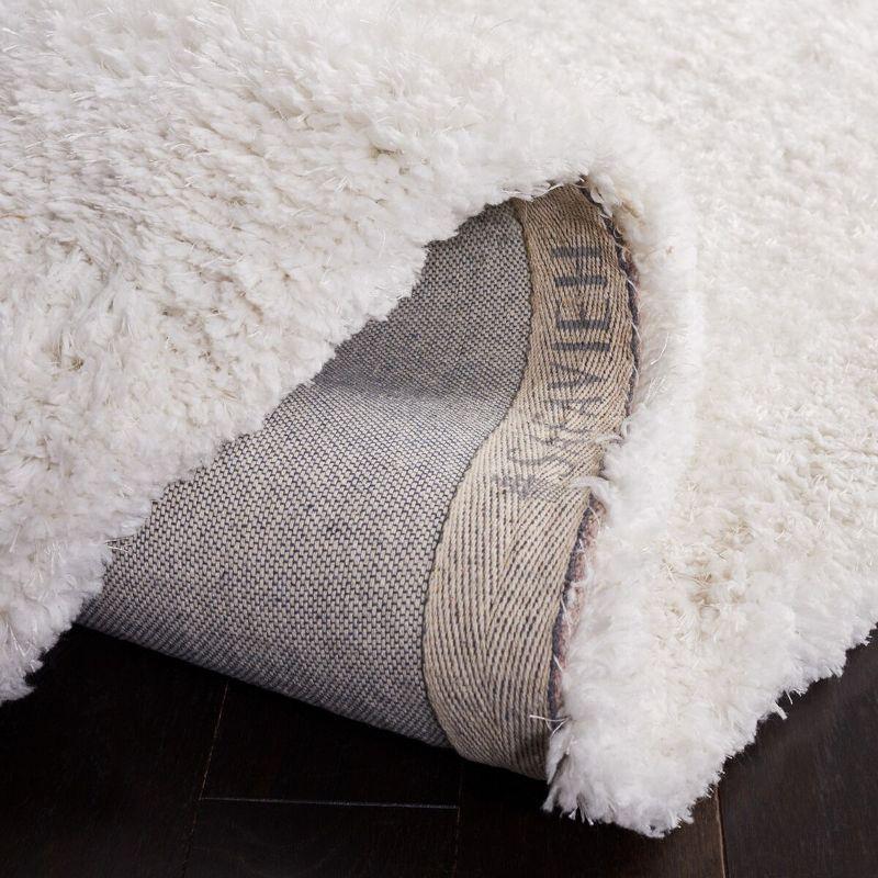 Express Shag SGE620 Hand Tufted Indoor Area Rug - Ivory - 8'x10' - Safavieh.