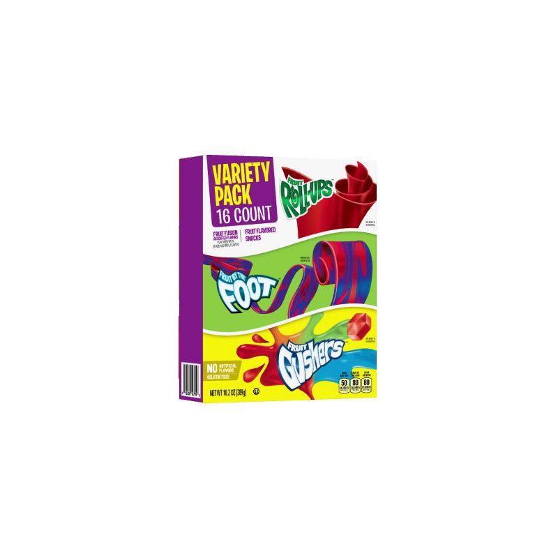 Fruit Flavored Variety Snacks - 16ct/10.2oz