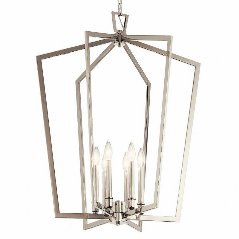 Kichler Lighting Abbotswell 6 - Light Pendant in  Polished Nickel