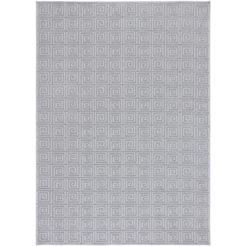 Pattern and Solid PNS412 Power Loomed Area Rug - Grey - 9'x13' - Safavieh.