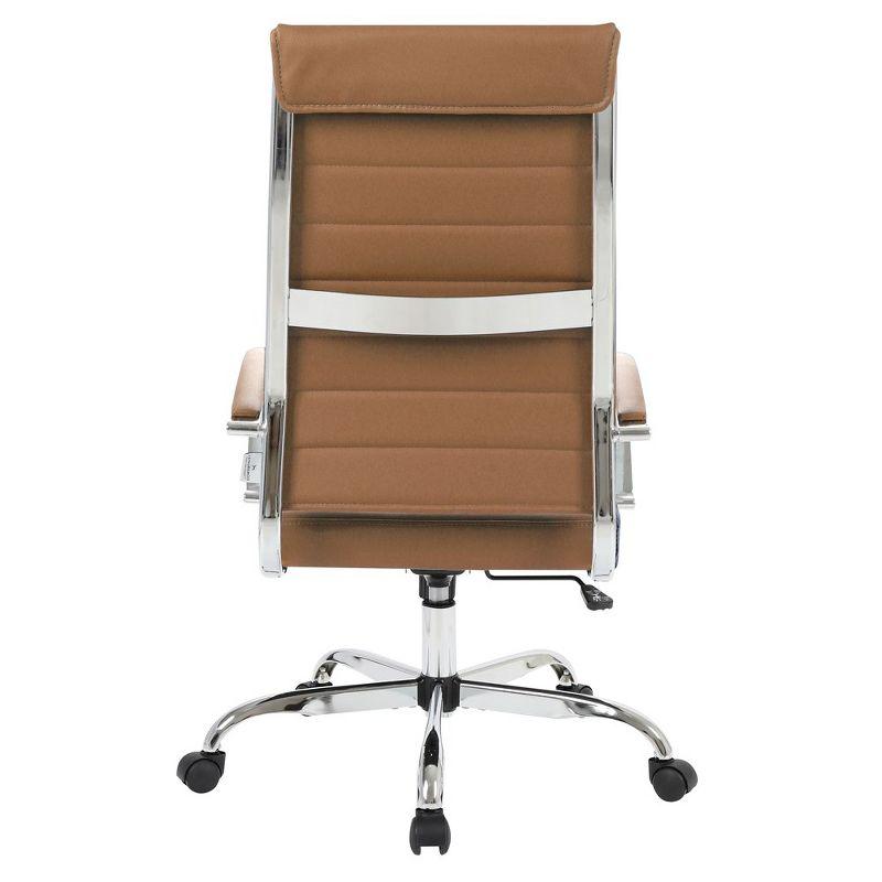 LeisureMod Benmar Modern High Back Leather Office Chair