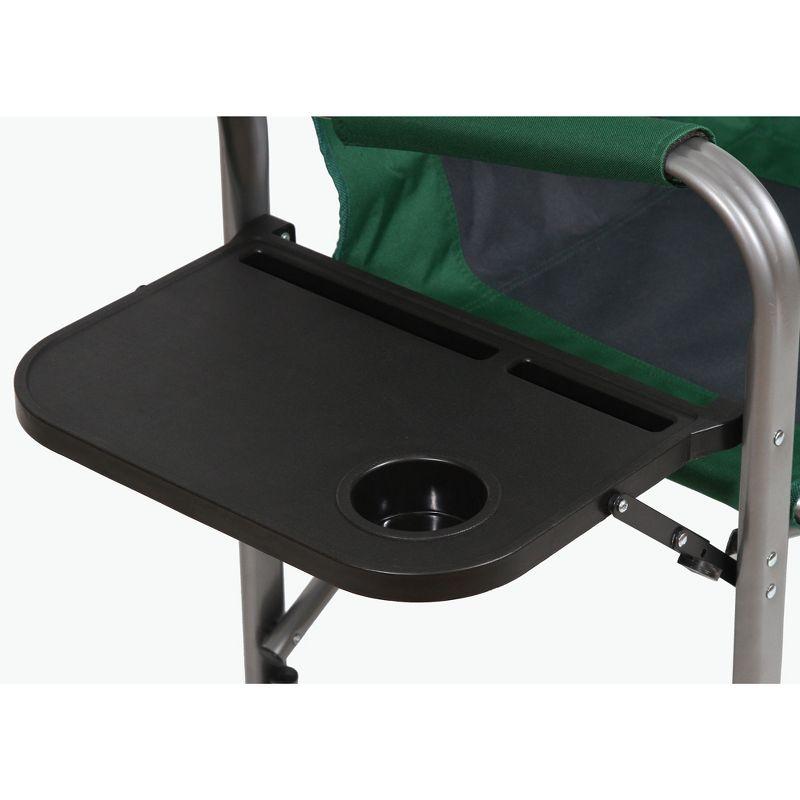 Kamp-Rite Portable Director's Chair w/Cooler, Cup Holder, & Side Table