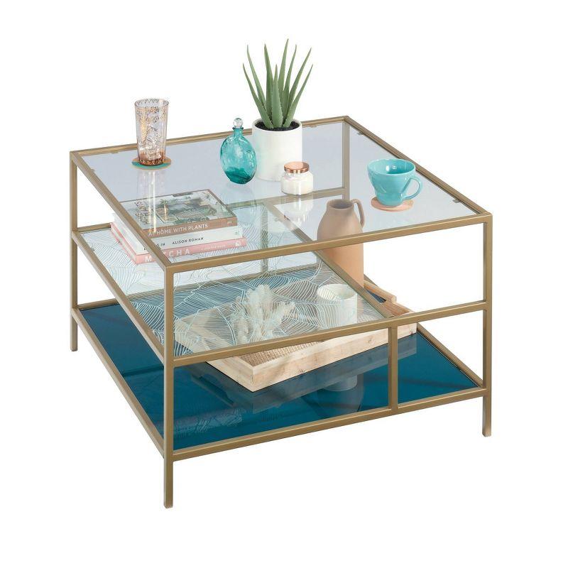 Coral Cape Coffee Table Satin Gold - Sauder