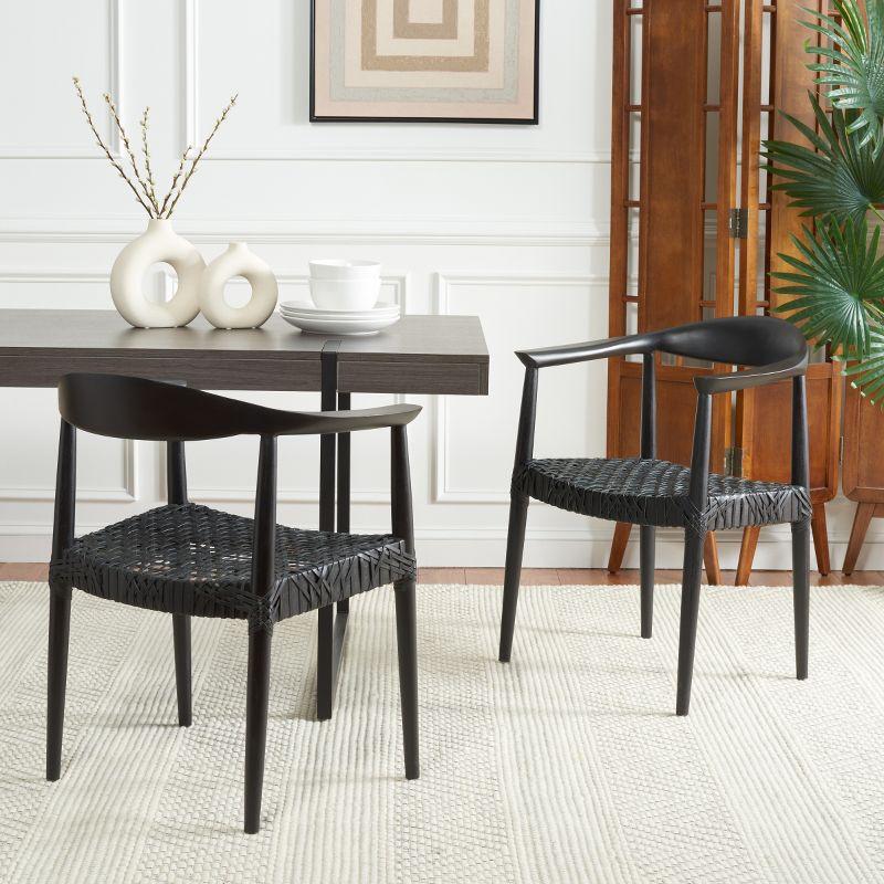 Kazbah Leather Dining Arm Chair