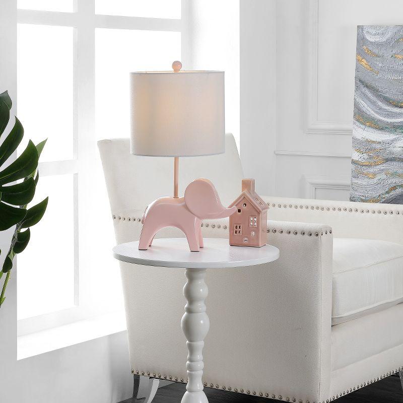 Ellie Elephant Table Lamp - KID4248 - Pink - Safavieh Kids