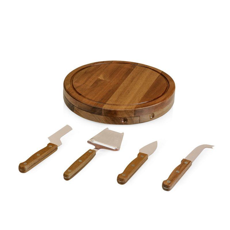 Toscana Acacia Circo Cheese Charcuterie Board and Tools Set