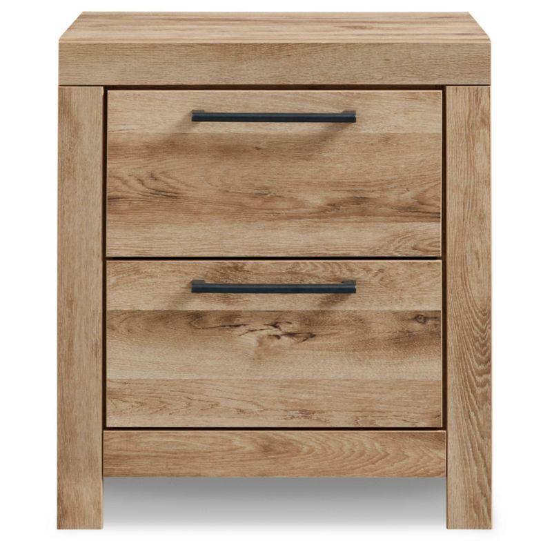 Hyanna 24.37'' Tall 2 - Drawer Nightstand in Brown