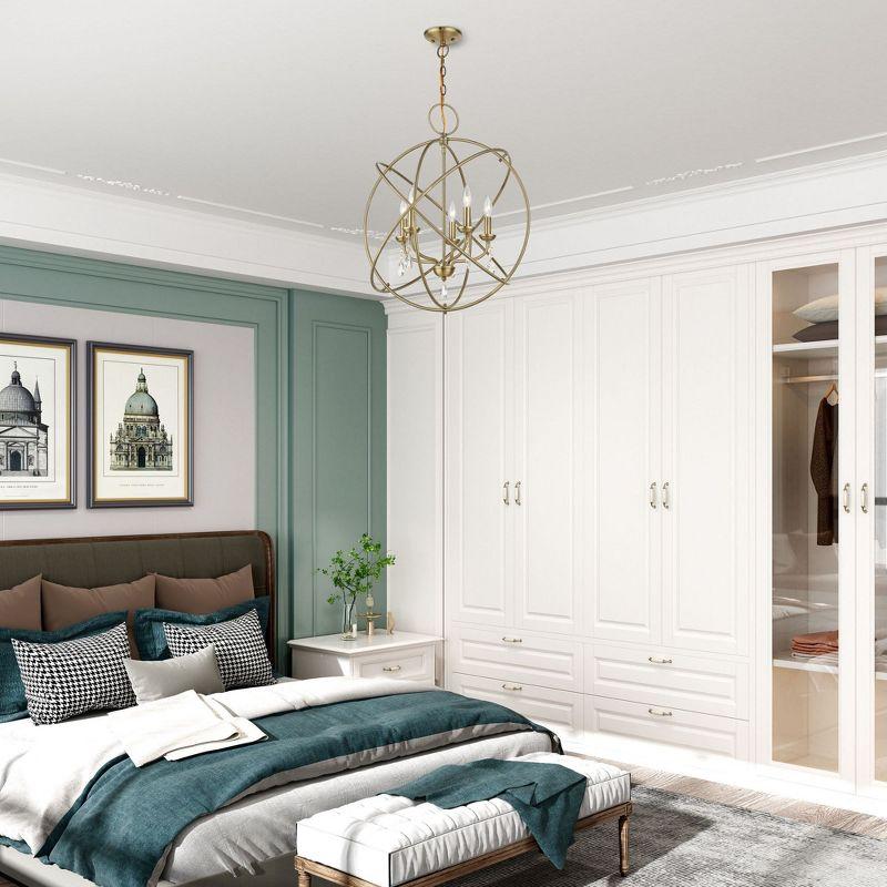 Livex Lighting Aria 5 - Light Chandelier in  Antique Brass