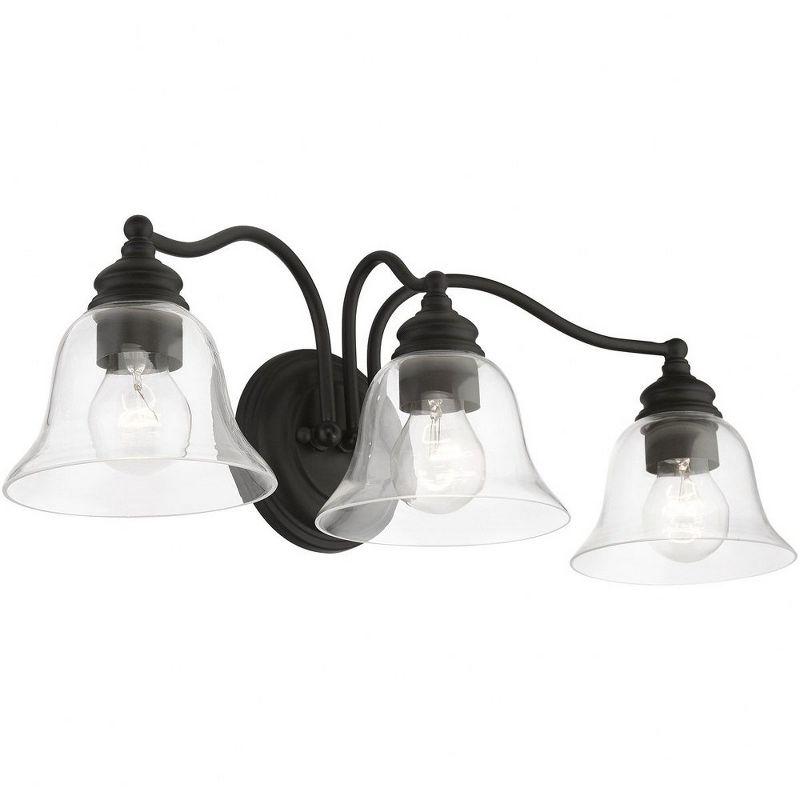 Livex Lighting Moreland 3 - Light Vanity in  Black