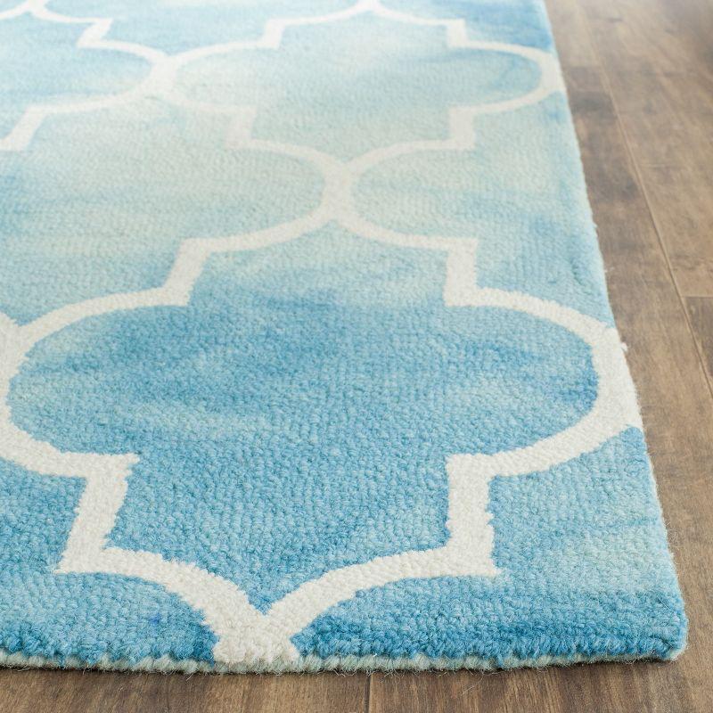 Dip Dye DDY535 Hand Tufted Area Rug - Turquoise/Ivory - 6'x9' - Safavieh.