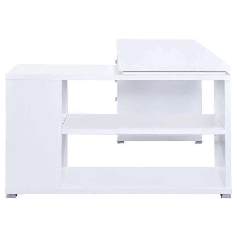 Yvette 3 Drawer L-Shape Desk - Coaster