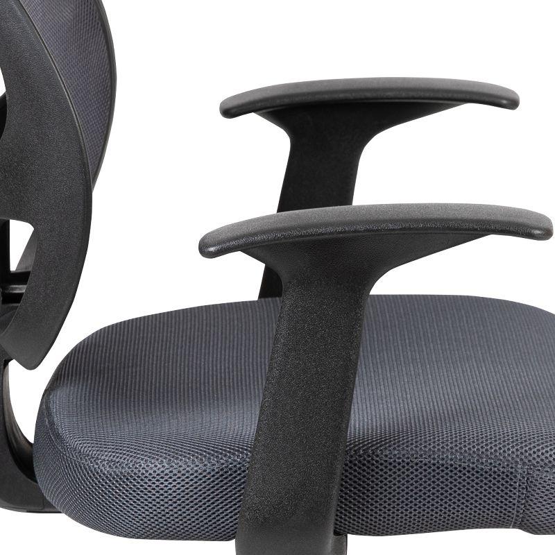 Mid-Back Mesh Swivel Ergonomic Task Office Chair - Arms