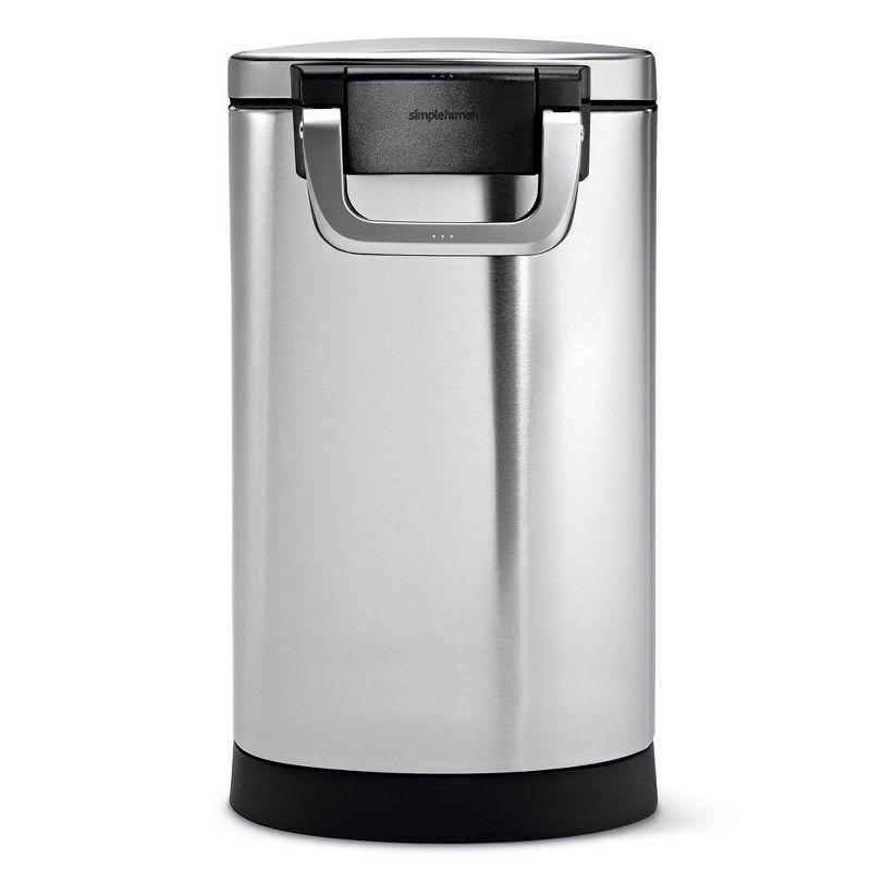 simplehuman Pet Food Storage Container Stainless Steel for Dog Food, Cat Food, and Bird Feed