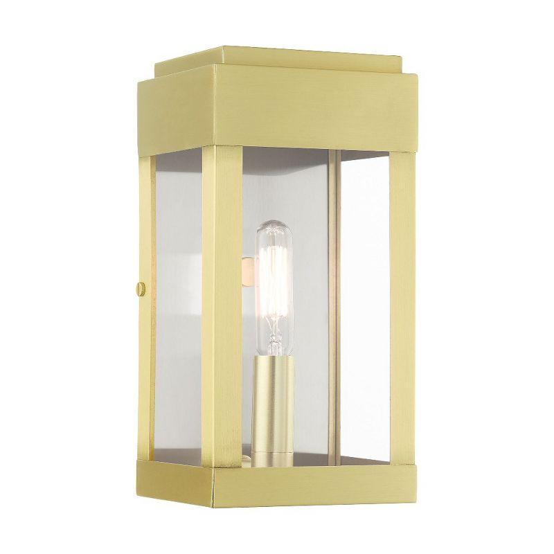 Livex Lighting York 1 - Light Wall Light in  Satin Brass