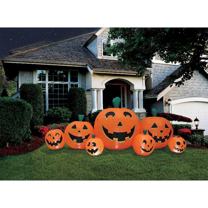 8.5 ft Inflatable Orange Pumpkin Patch Lawn Decoration