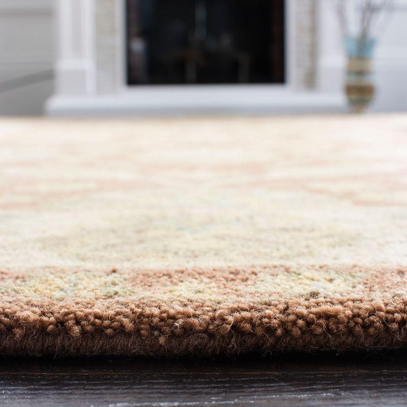 Elegant Light Blue Handmade Tufted Wool Accent Rug