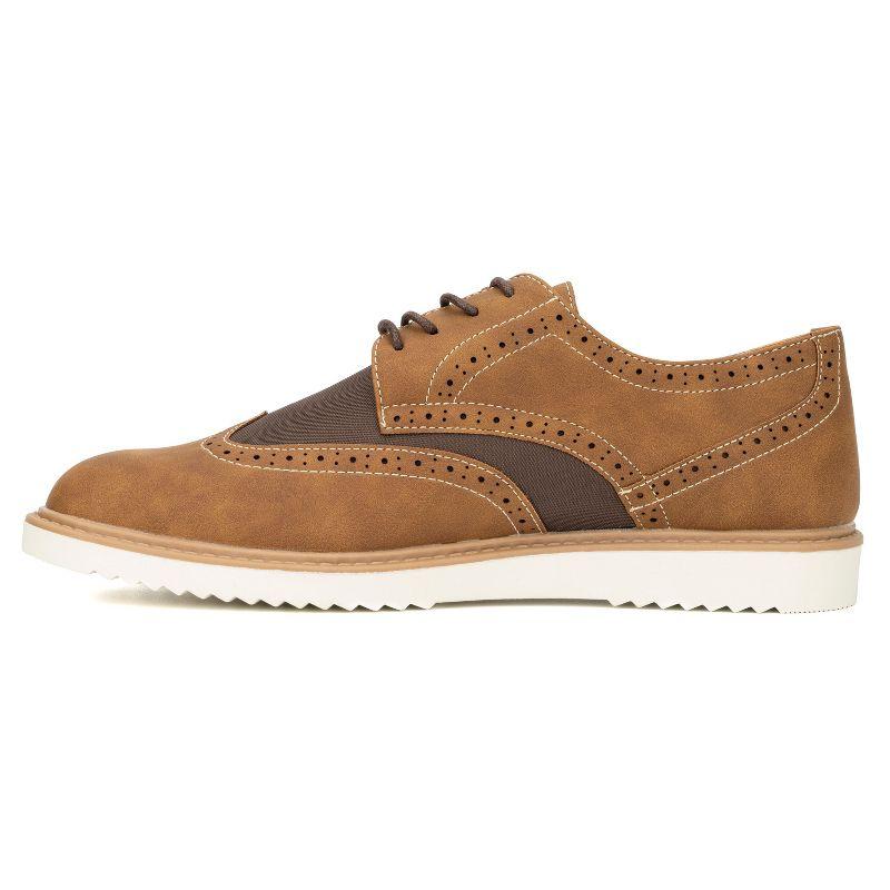 New York & Company Men's Tyler Wingtip Oxford - 10, BROWN