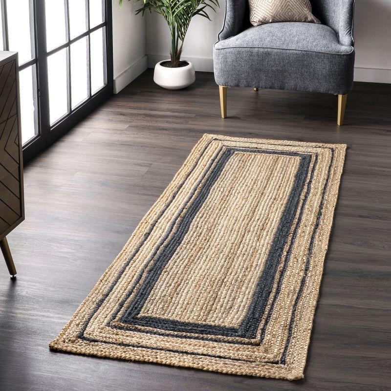 nuLOOM Rikki Coastal Braided Jute Area Rug