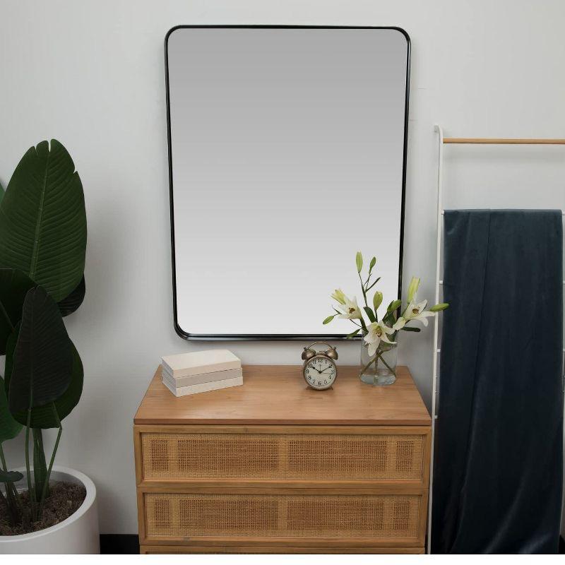 Hamilton Hills Contemporary Metal Framed Mirror