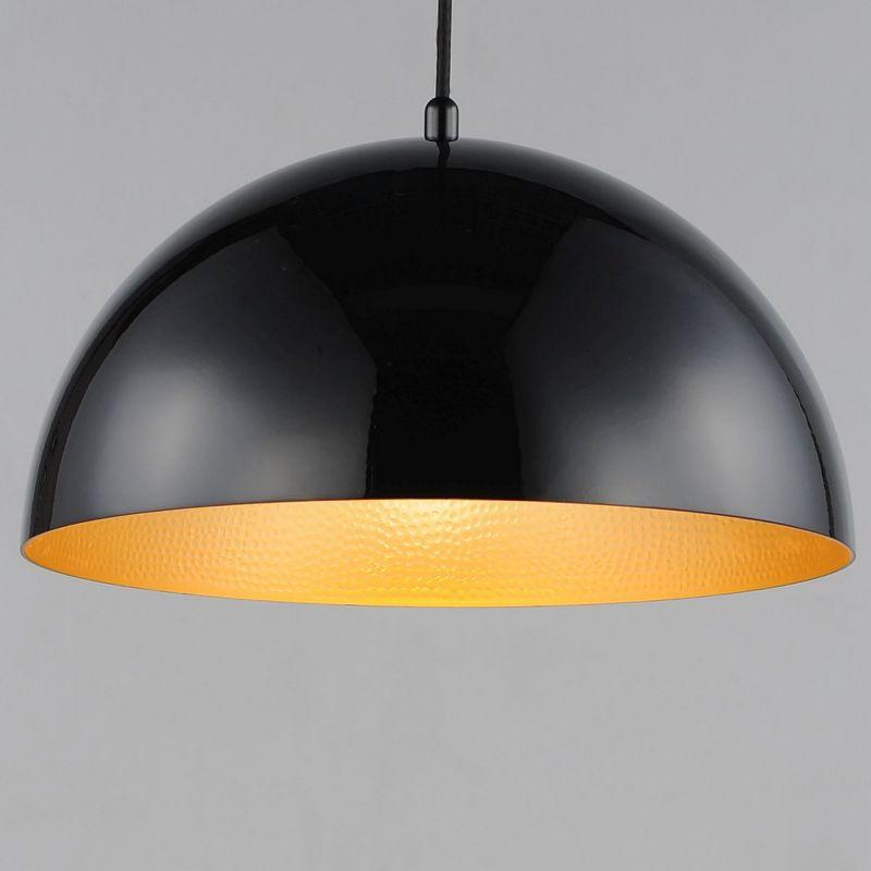 ET2 Lighting Hemisphere 1 - Light Pendant in  Gloss Black/Gold